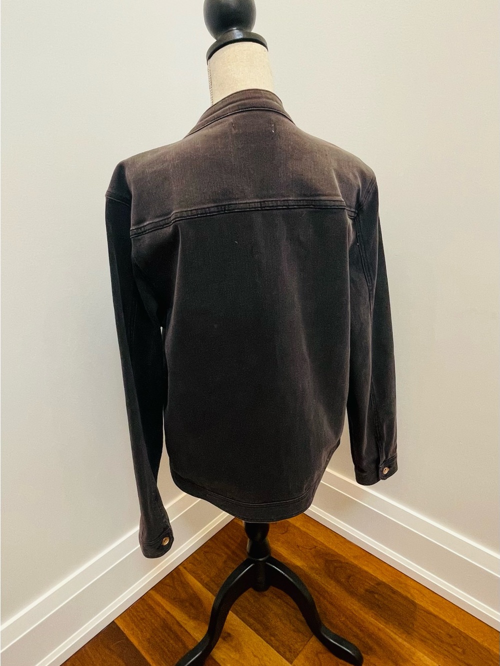 Men's Black Denim Jacket - Classic Workwear Style